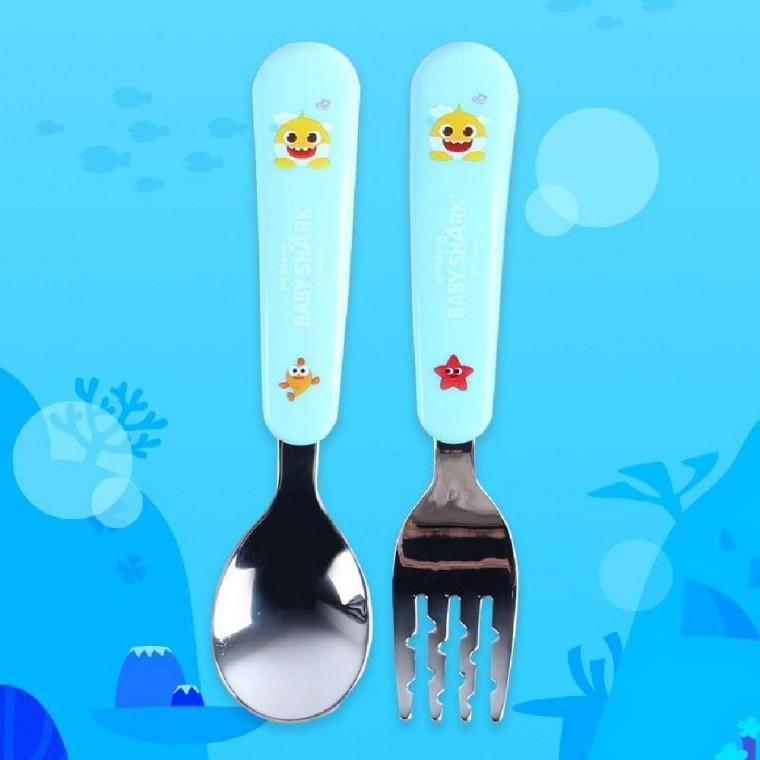 미니 스푼포크 이유식식기 자기주도스푼포크 이유식수저 아동수저 휴대용수저세트
