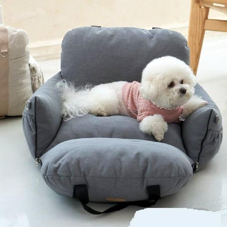 강아지카시트 그레이 펫카시트 소형견카시트 차량용강아지카시트