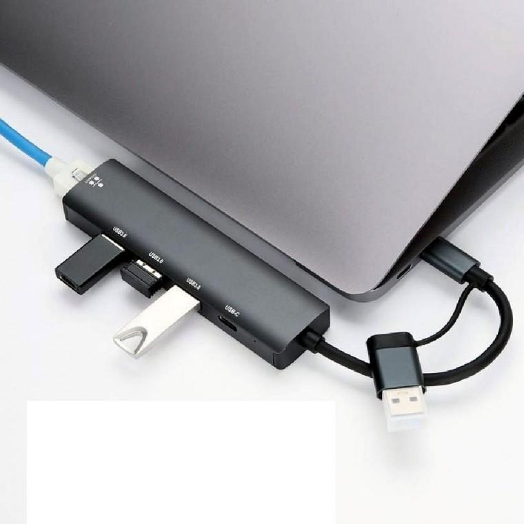 허브 랜카드 USB 3.0 멀티허브 유선랜카드 확장허브