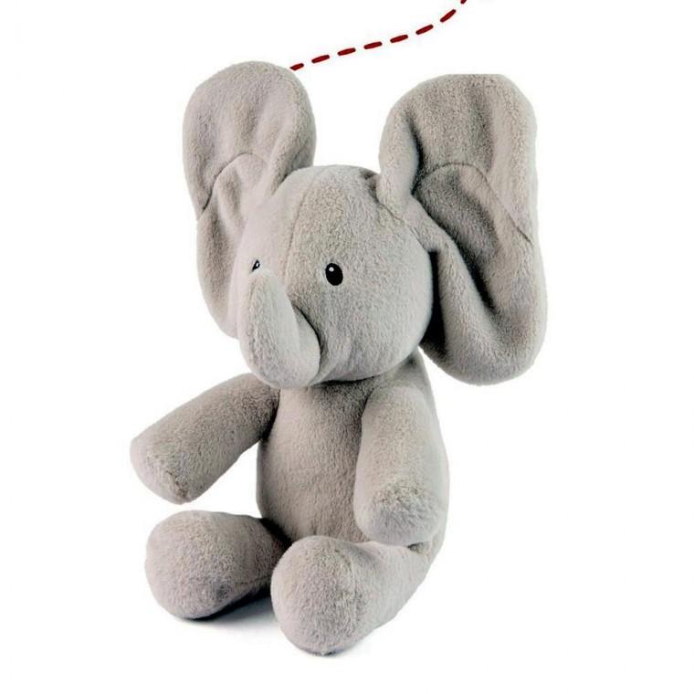 헝겊인형 귀 움직이는 코끼리 30cm 아기애착인형 봉제인형 코끼리애착인형