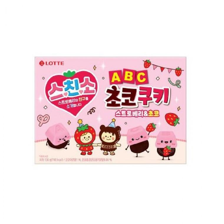 초코 쿠키 스트로베리초코쿠키 달콤한쿠키 티타임쿠키 초코과자간식 ABC초코쿠키
