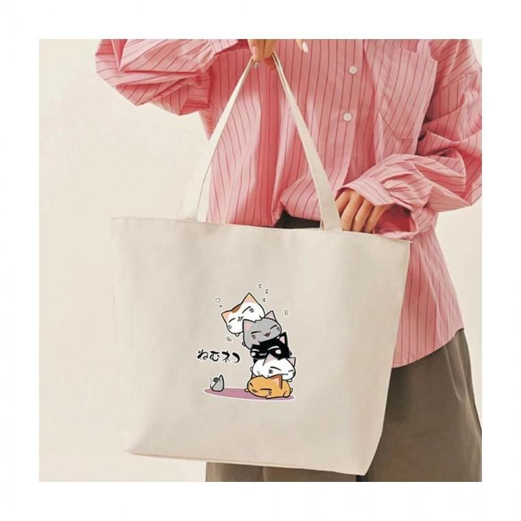 루미나D 캔버스 에코백 토트 숄더백 데일리 가방 학원 외출 소지품 수납