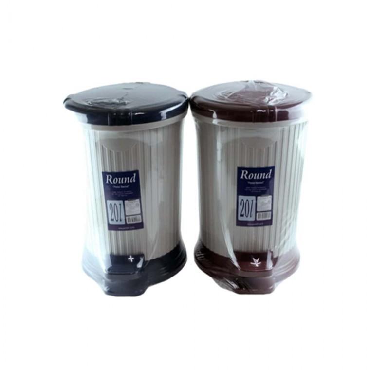 쓰레기통 휴지통 페달 20L 블루 가정용휴지통 화장실휴지통 주방휴지통