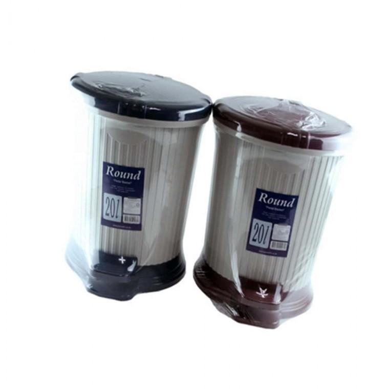 쓰레기통 휴지통 페달 20L 레드 가정용휴지통 예쁜쓰레기통 이쁜쓰레기통