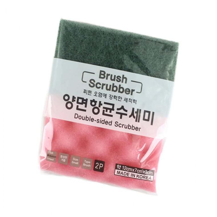 양면 향균 수세미 2매 스펀지 스폰지 설거지수세미 주방수세미 연마수세미