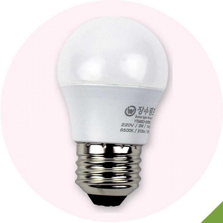 장수 LED 인지구 3W 하트유통