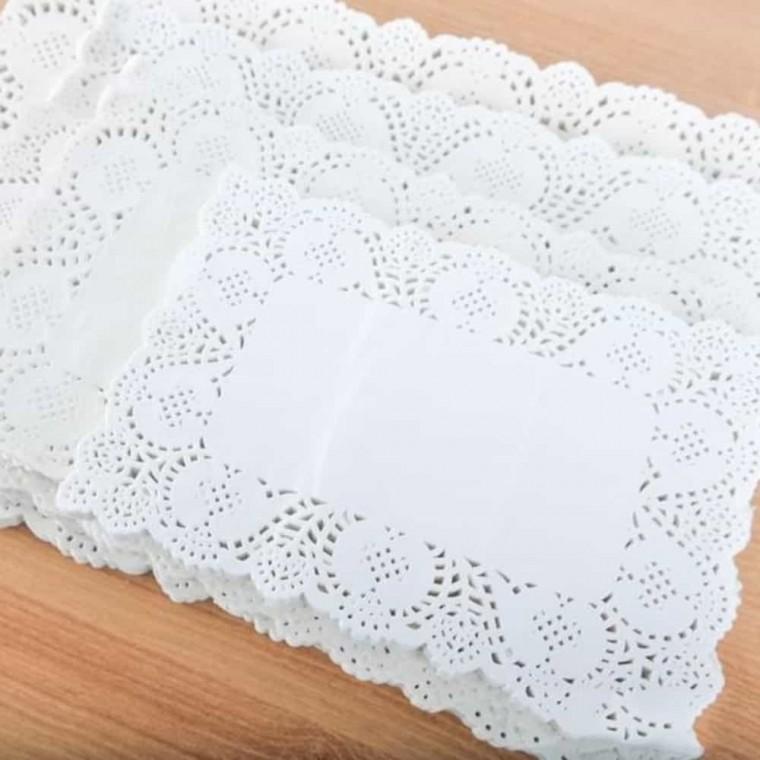도일리페이퍼 사각19x30cm100매 포장용품 선물포장지 사탕포장