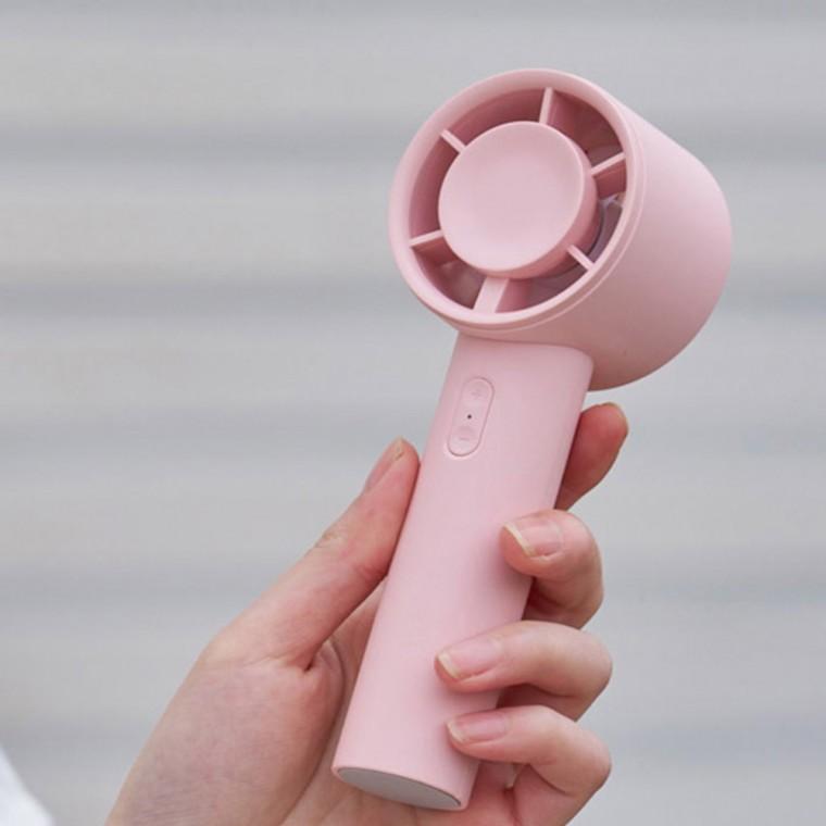 핸디선풍기 핑크 책상 손 차량용