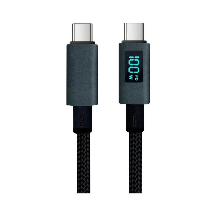 고속충전 케이블 100W 2M 블랙 급속충전선 pd충전케이블 노트북충전케이블