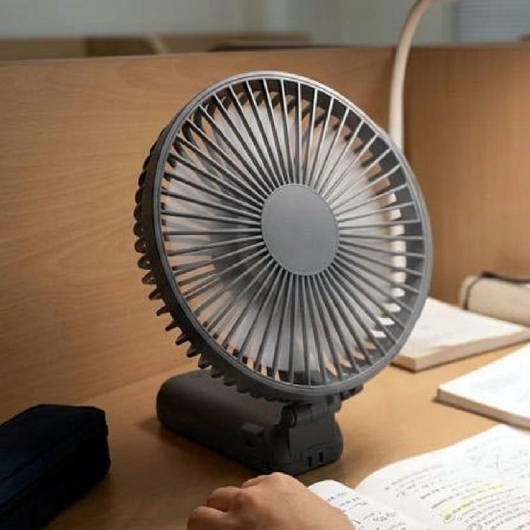 와이드 무선 손선풍기 그레이 핸디선풍기 충전식선풍기 미니선풍기