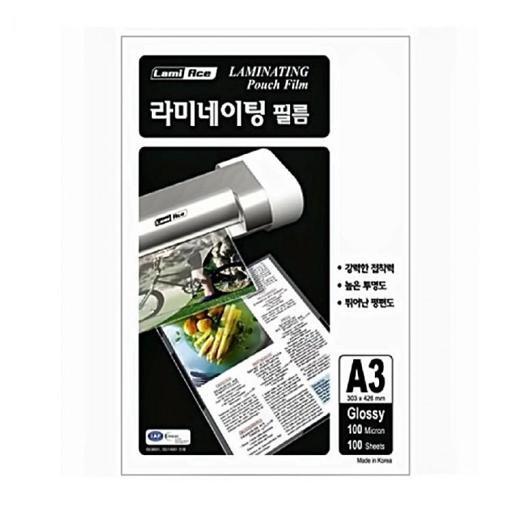코팅지 A3 100mic 100개입 사무용코팅지 대형코팅지 스티커코팅지