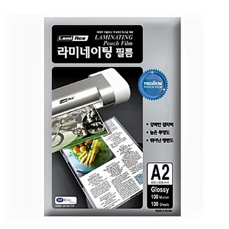 코팅지 A2 100mic 100개입 스티커코팅지 대형코팅지 투명코팅지