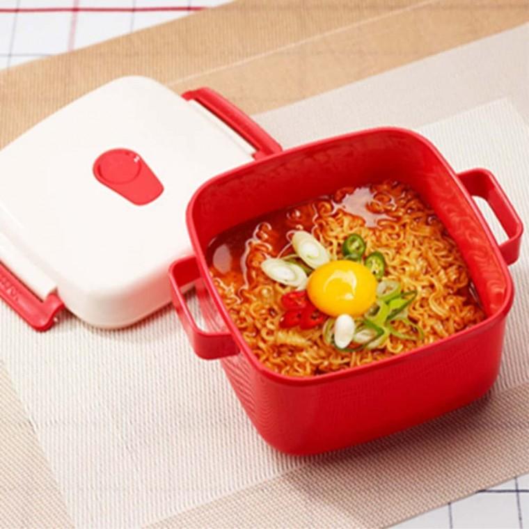전자레인지전용용기 누들 1.2L 손잡이용기 전자렌지용그릇 전자레인지용기