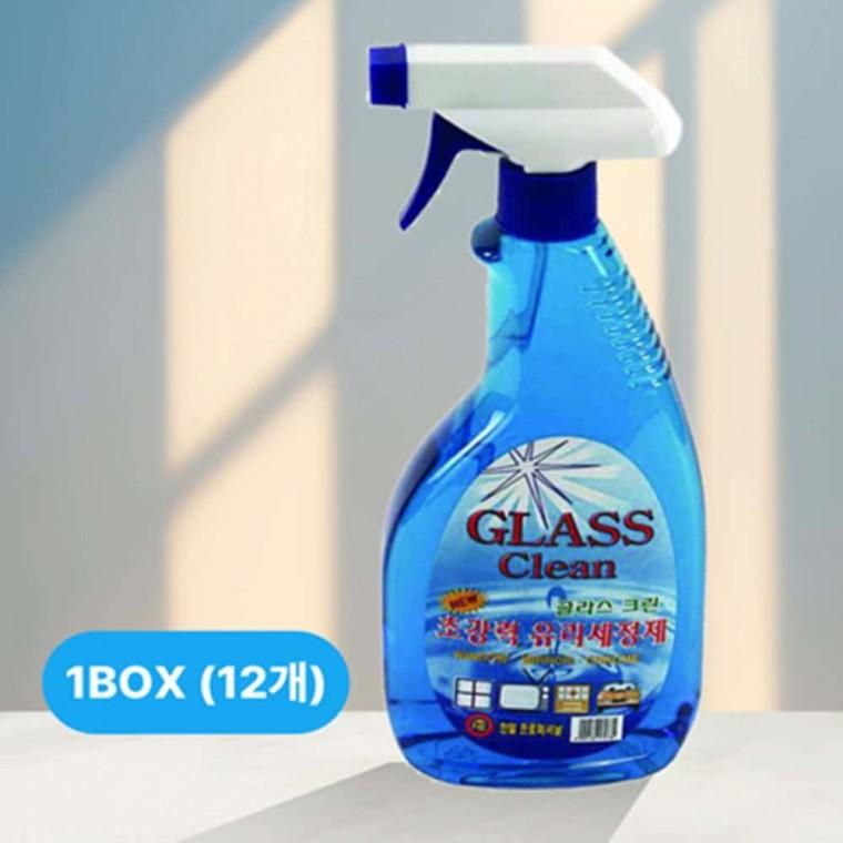 초강력 유리 세정제 600ml 12개 유리창클리너 유리청소세제 창문세정제