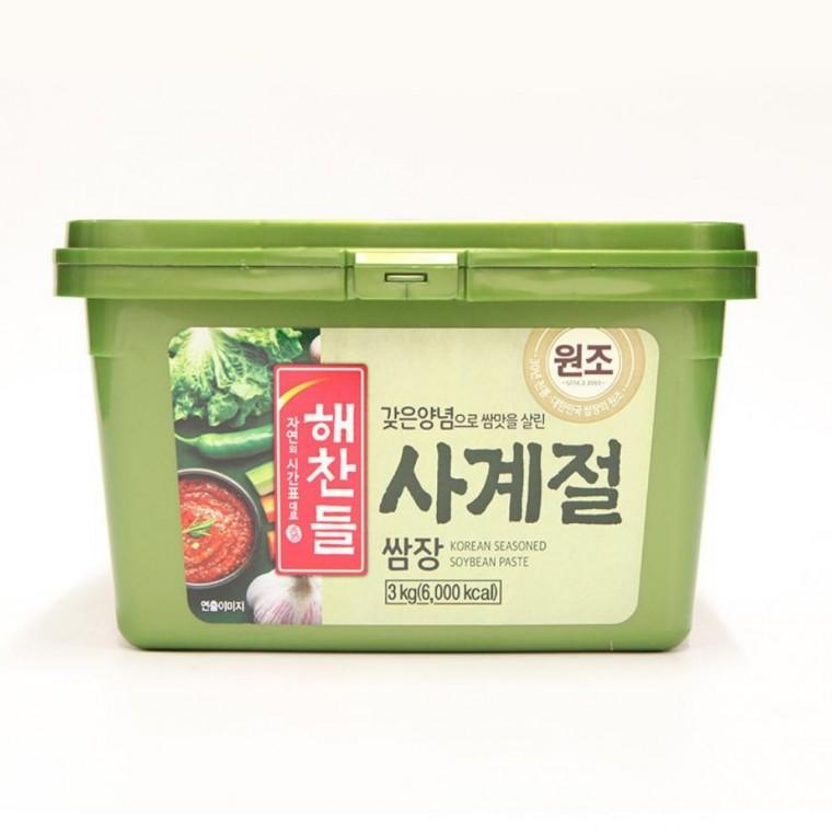 해찬들 사계절 쌈장 3kg 사계절쌈장 업소용쌈장 대용량쌈장 고깃집쌈장