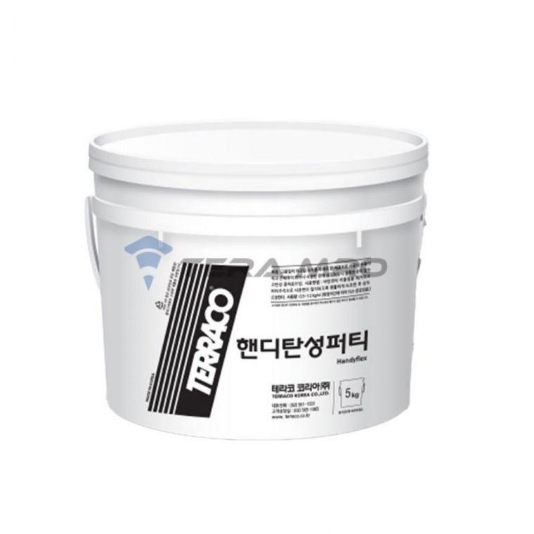 테라코 탄성퍼티 핸디 5kg 외벽크랙보수 고탄성퍼티 시멘트보수 콘크리트바닥보수
