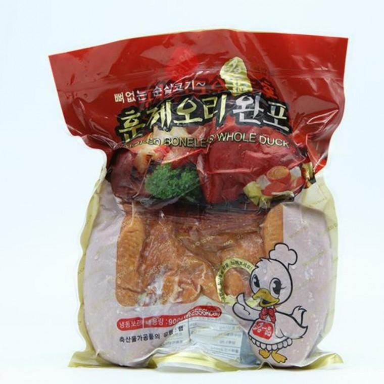 명일품 훈제 통오리 완포 냉동 오리오븐구이 훈제오리요리 바베큐오리 훈제오리고기
