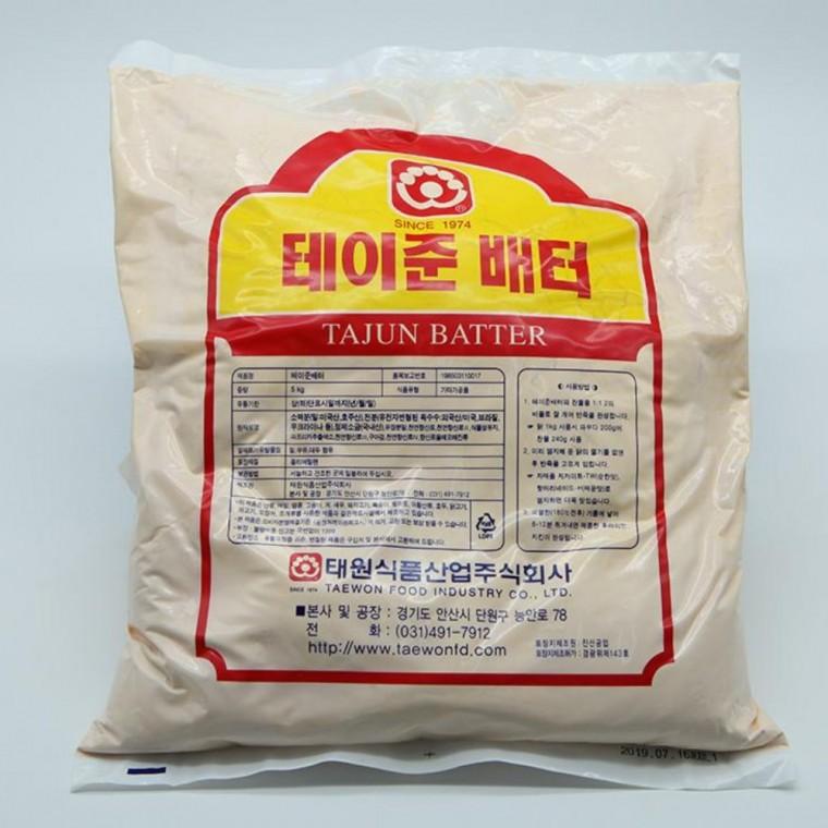 태원 테이준 배터 5kg 치킨 치킨파우더 튀김가루 치킨배터 배터믹스