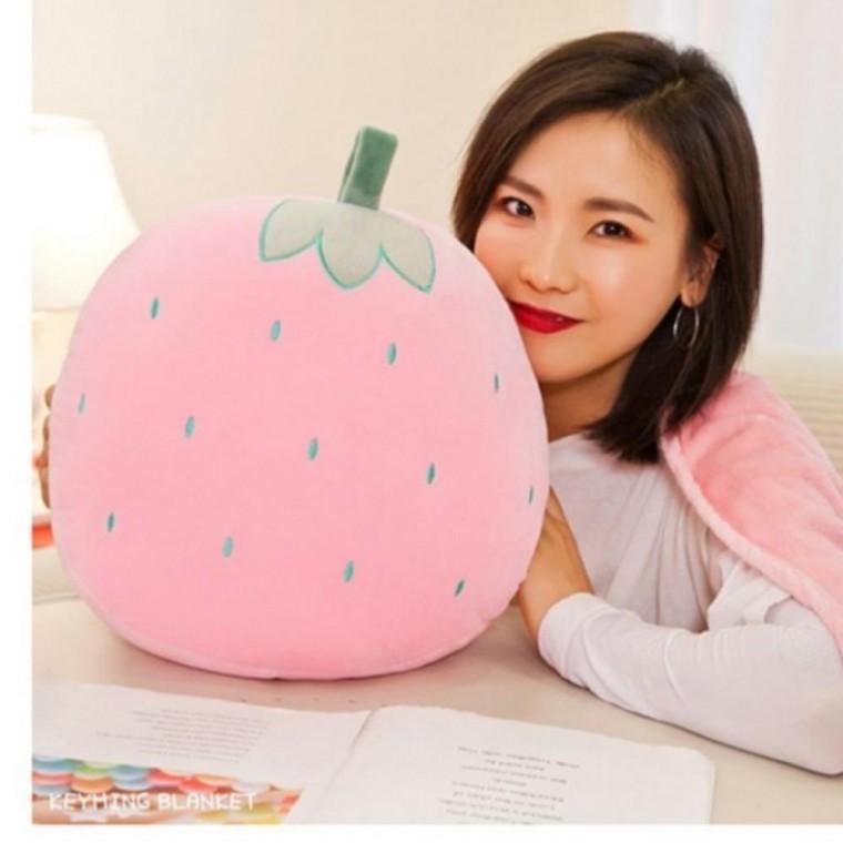 무릎담요 사무실 쿠션 디자인 캠핑 과일 인테리어 무릎담요 과일디자인