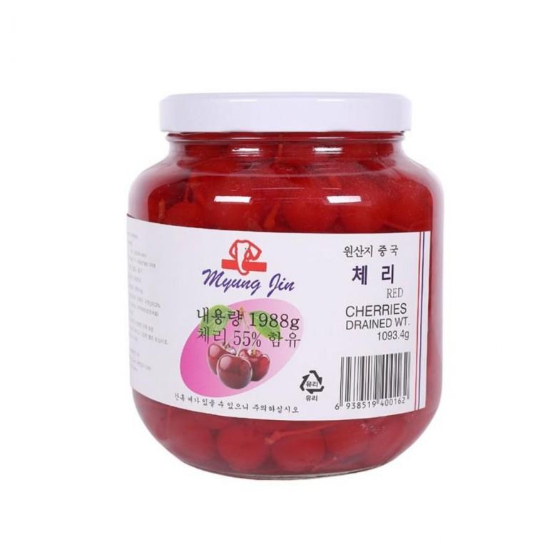 꼭지있는 적체리 1988 베이커리재료 빙수토핑 체리통조림 파운드케익만들기