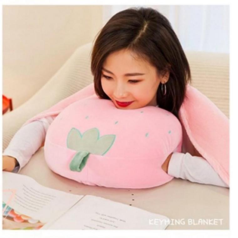 과일 캠핑 인테리어 사무실 디자인 쿠션 무릎담요 침구소품 과일 사무실