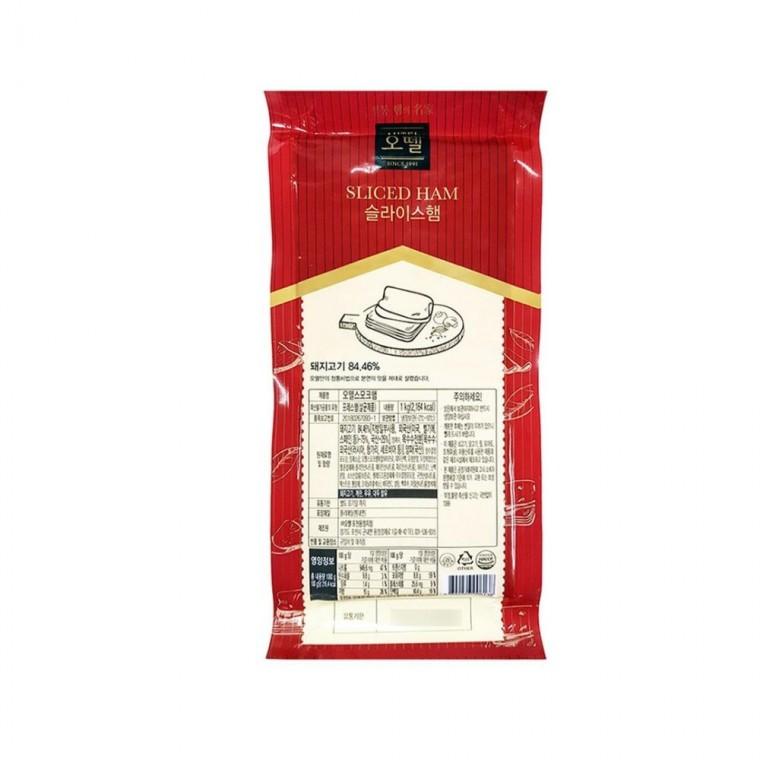 오뗄 슬라이스햄 20g x 5 샌드위치용햄 브런치햄 햄버거햄 햄슬라이스