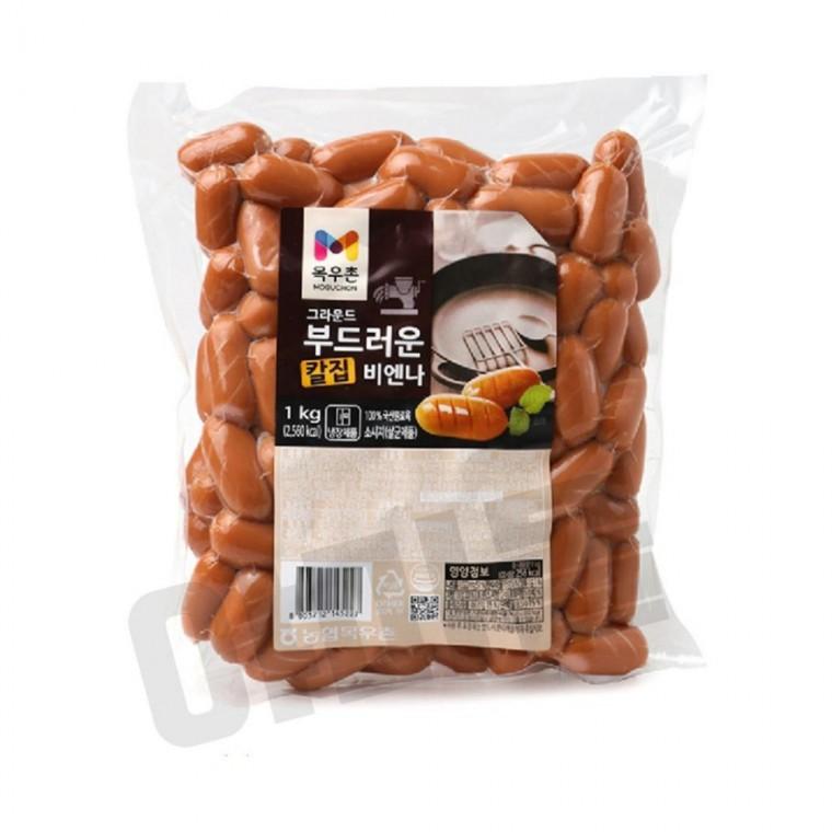 목우촌 냉장 칼집비엔나 1kg 비엔나소시지 대용량소시지 캠핑소시지 대용량비엔나