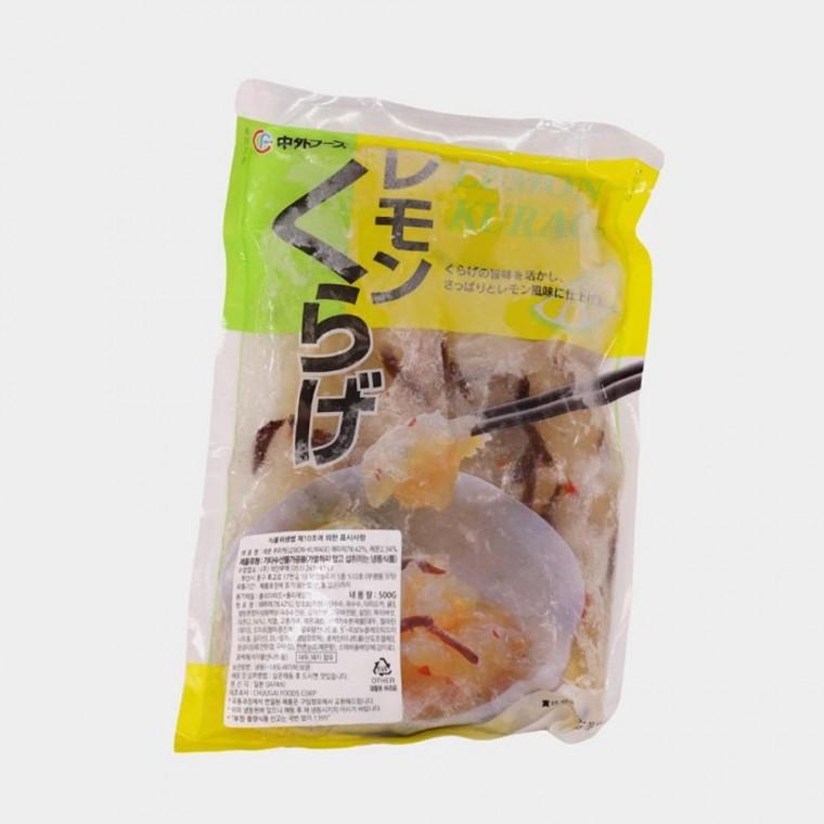 덕인 냉동 레몬쿠라게 500g 일본식재료 일본식료품 해파리냉채 간편반찬