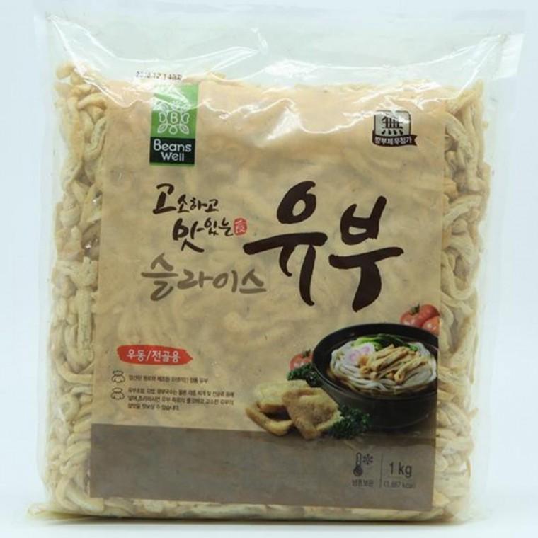 우천 우동 어묵탕 유부채 슬라 국수고명 초밥재료 라면토핑 업소용유부