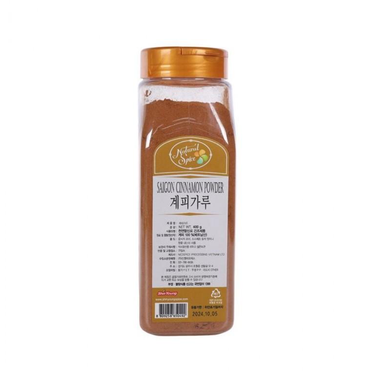 신영 계피가루 400g 업소용계피가루 계피분말 커피시나몬가루 사이공시나몬