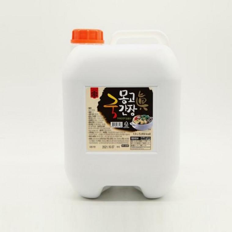 몽고진 국간장 말통 13L 콩나물국간장 대용량간장 혼합간장 찌개간장