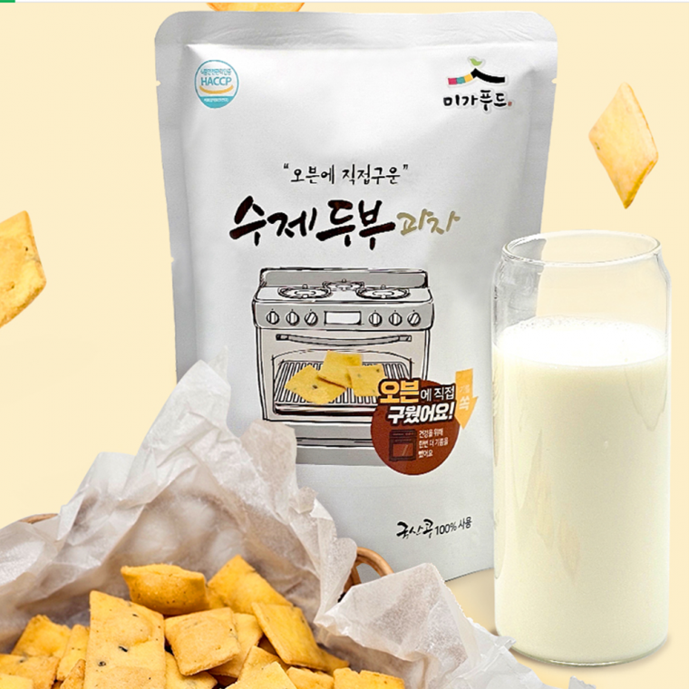 오븐에 구운 국산콩 수제 두부과자 110g x 6봉