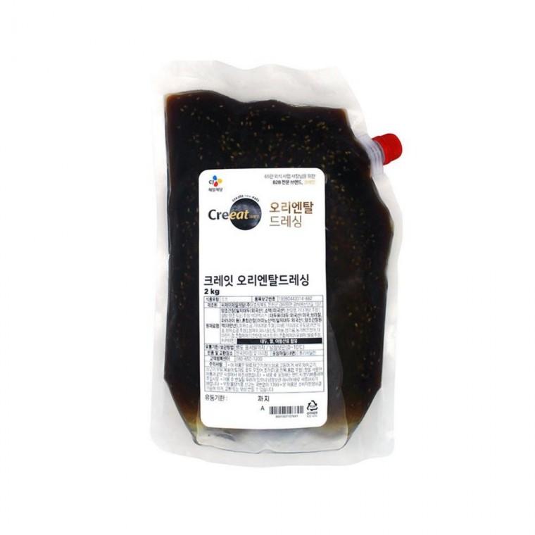 크레잇 오리엔탈 드레싱 냉장 샐러드간장소스 샤브샤브샐러드소스 업소용드레싱 참깨드레싱