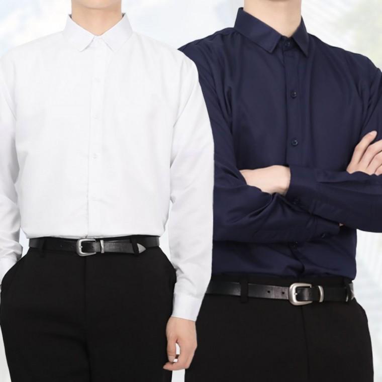 기본핏 캐주얼 드레스 와이셔츠 베이직 남성 셔츠