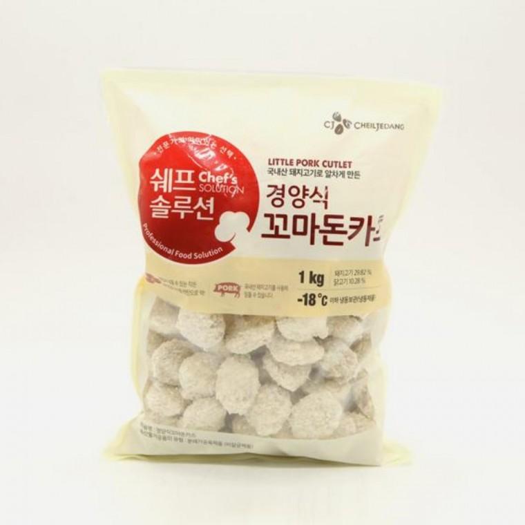 쉐프솔루션 경양식 꼬마 돈카츠 한입돈까스 급식돈까스 냉동돈가스 미니돈카츠