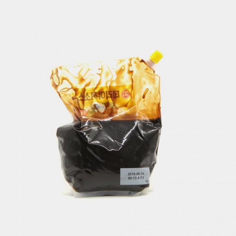 데리야끼 소스 2kg 햄버거재료 캡파우치 햄버거소스 덮밥소스