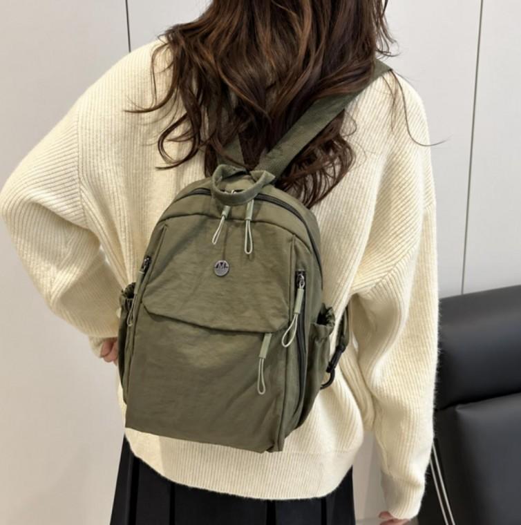 여성 링클 텍스처 백팩 출퇴근 여행용 데일리 가방