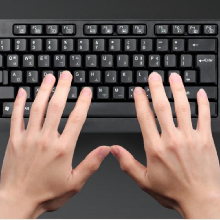 유선키보드 멤브레인키보드 피시방 학교 군대 납품 멤브레인 블랙 PS2
