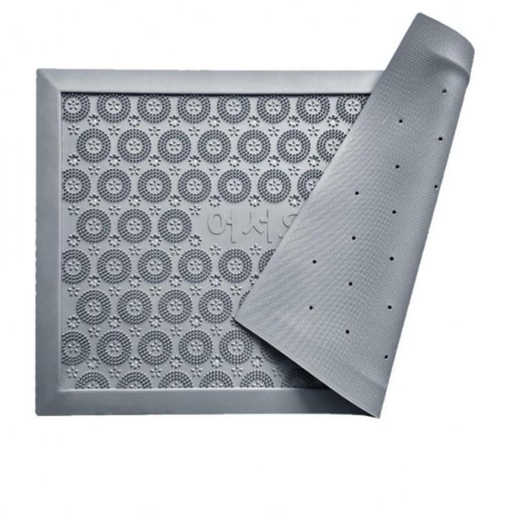 웰컴매트 생고무매트 삼정644 생고무 플라워 어서오세요 60x90cm 업소용매트