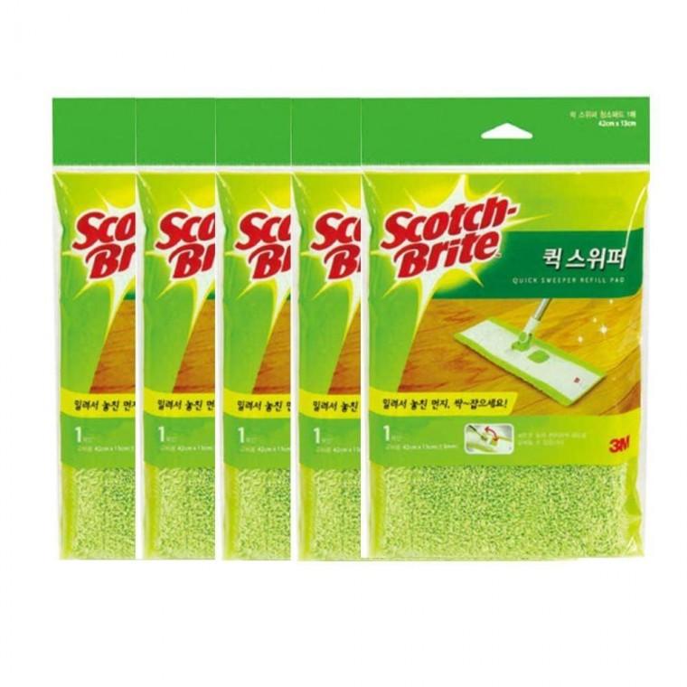 막대걸레 리필패드 5매 청소포 청소용품 의류
