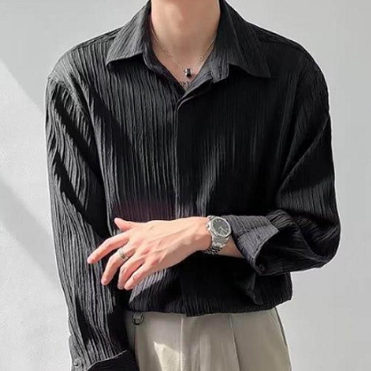 남성 간절기 데일리 외출룩 캐주얼 긴팔 셔츠 남방
