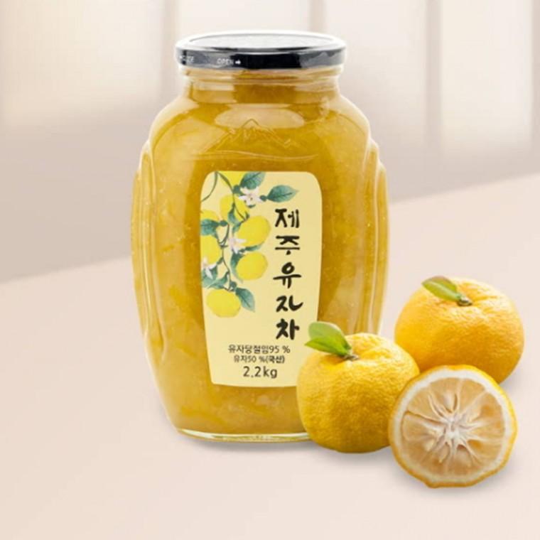 유자차 제주특산 과즙 풍부 겨울 차 감기 2.2KG