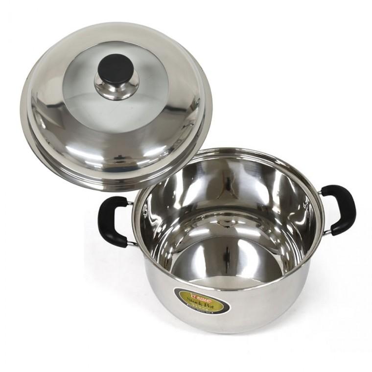 인덕션가능 스텐 대용량 곰솥 28cm 사골 수육 찜통 설렁탕
