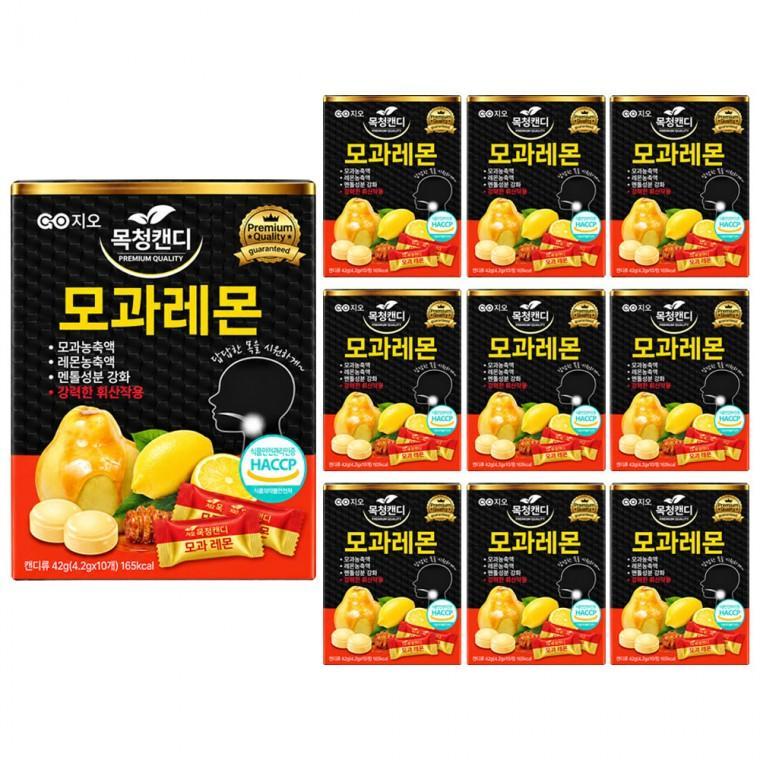 지오 목청캔디 모과레몬 10개입 x 10개