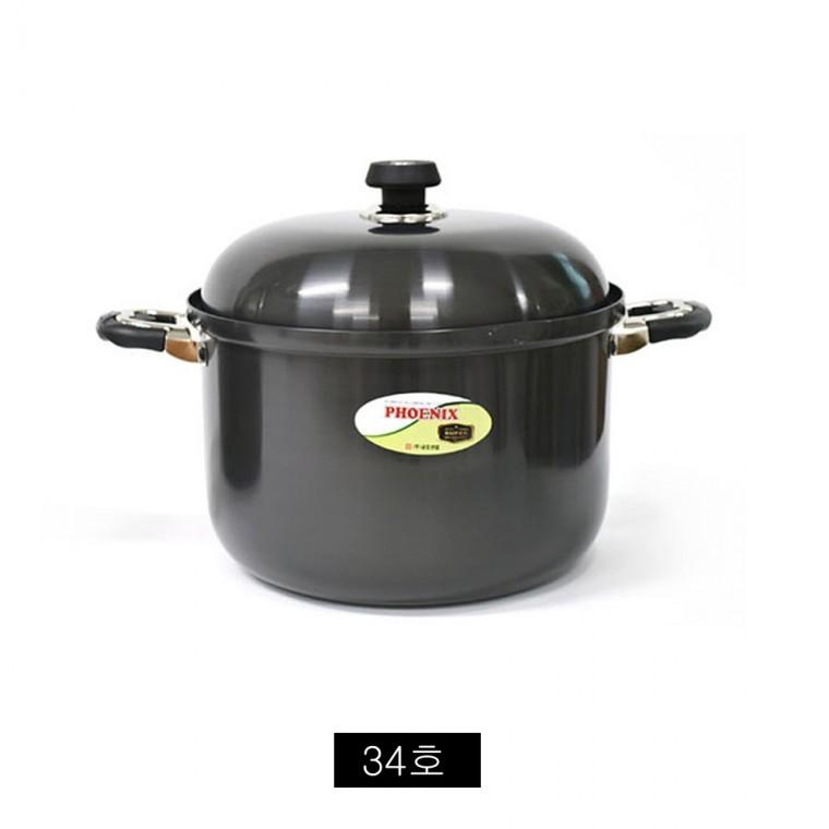 경질 1단 곰솥 냄비 34호 34.5cm 들통 찜통 곰국 대용량