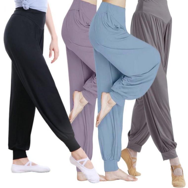바지 바지 하렘 팬츠 알라딘 요가 여성 모달 필라테스
