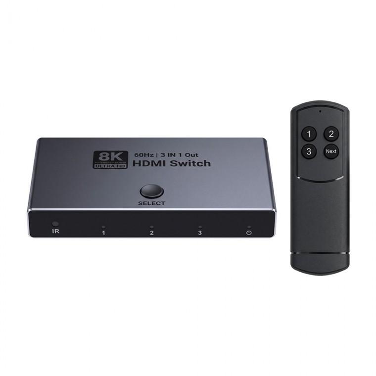 8K 3x1 HDMI 선택기 스위치 / HDMI Switch