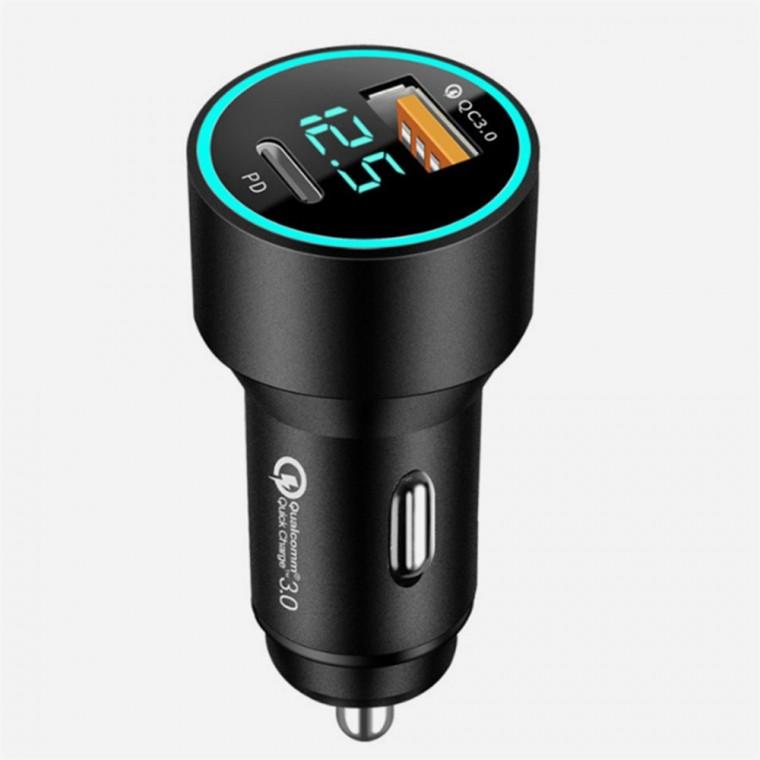 차량용 QC3.0 PD 고속충전 시거잭 S-1 블랙 휴대용 충전기