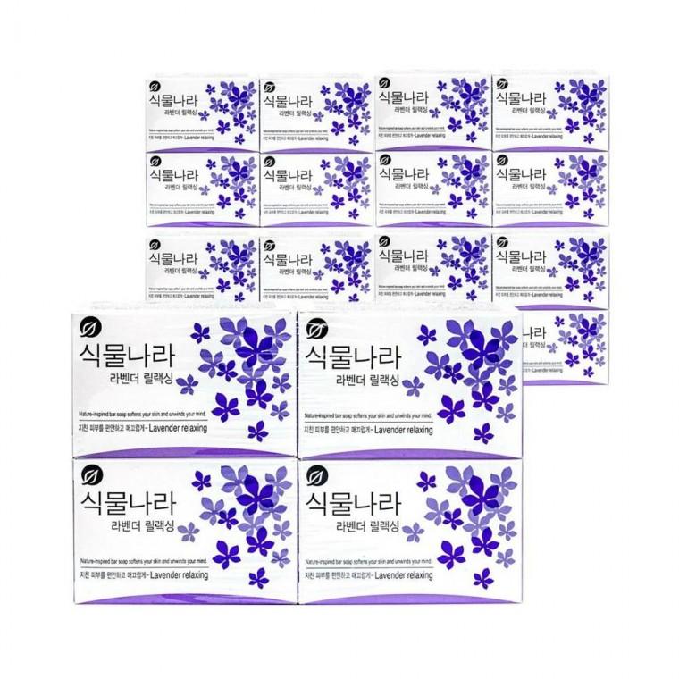루미나D 식물나라 라벤더 릴렉싱 비누 90g 4입 5개 세수 세안 욕실 비누