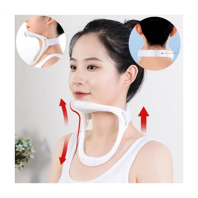 루미나D 휴대용 목 견인기 넥가드 경추 받침 목 지지 자세 보조 목 착용